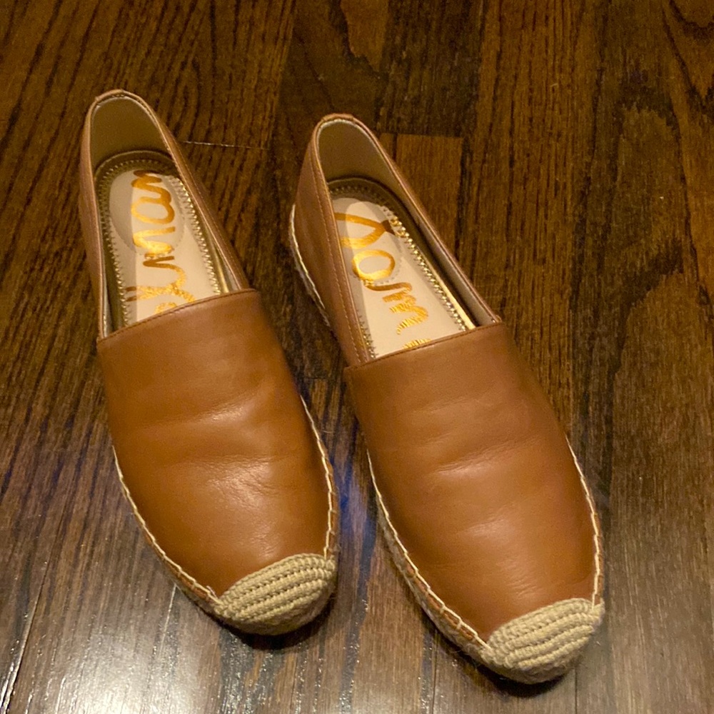 Sam Edelman Slide on espadrille, tan, size:7,5, like new